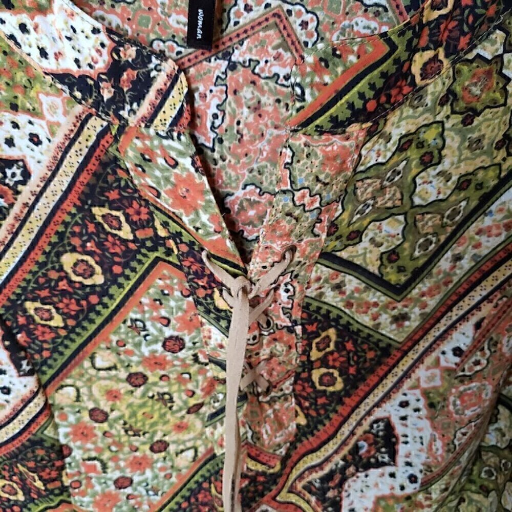 Like New Skye's the Limit  Plus Size Patterned Flowy Long Sleeve Size 1X - Picture 3 of 7